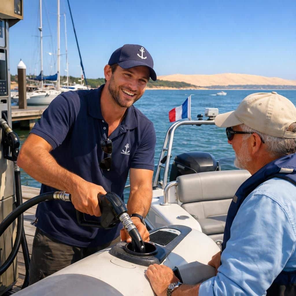 découvrez où faire le plein de votre bateau à moteur lors de votre location à arcachon pour profiter pleinement de votre escapade en mer.